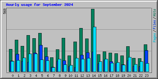 Hourly usage for September 2024