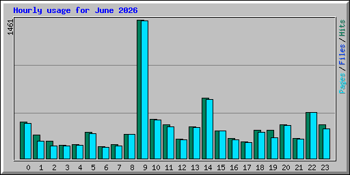 Hourly usage for June 2026